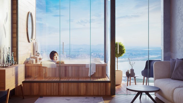 Căn hộ nghỉ dưỡng khoáng nóng tại Wyndham Lynn Times Thanh Thủy